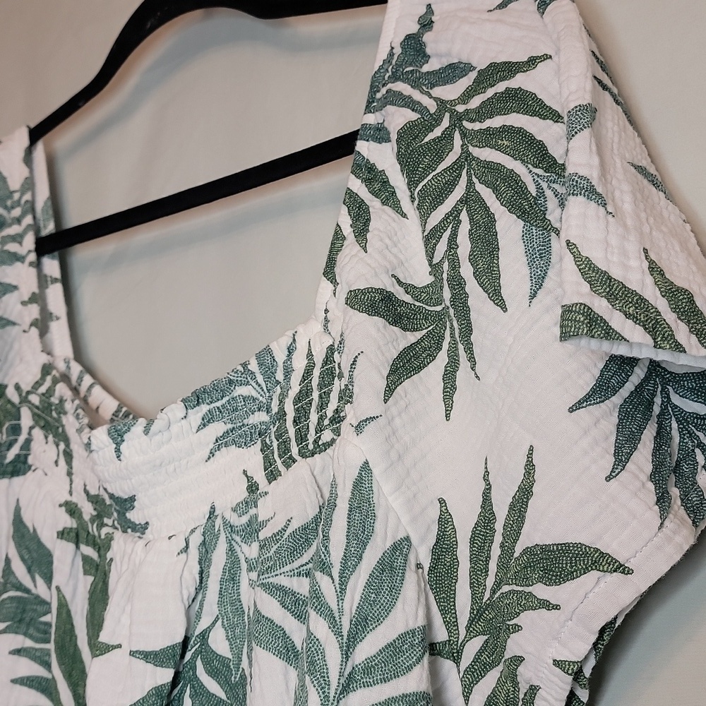Joyspun Cotton Tropical Puff Sleeve Shirt - Picture 6 of 9